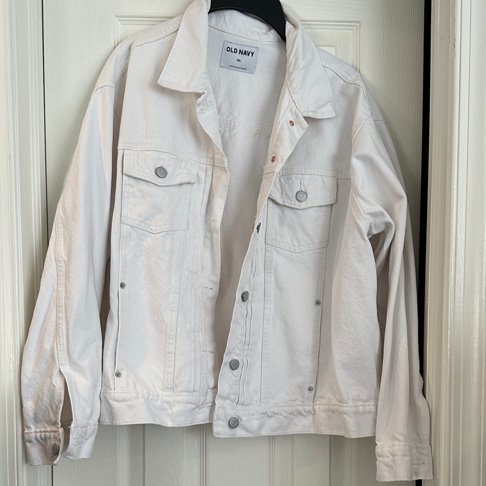 Old Navy Light Cream Denim Jacket